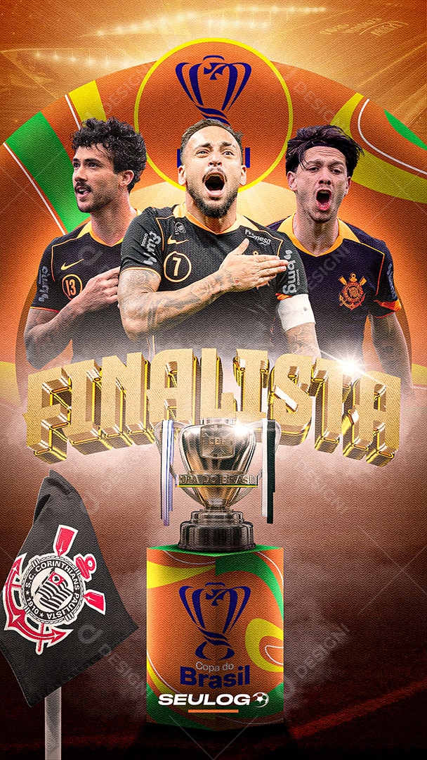 Story Corinthans Finalista Social Media PSD Editável