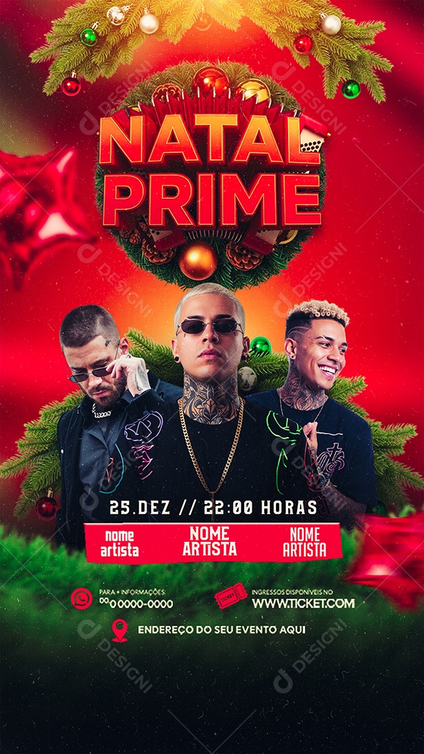Story Flyer Natal Prime Social Media PSD Editável