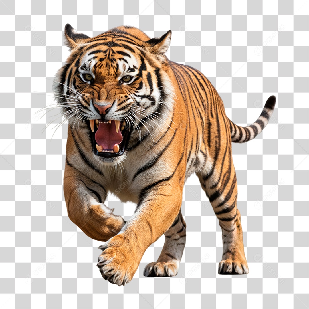 Tigre Adulto PNG Transparente