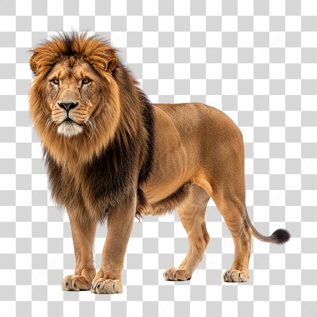 Leão Adulto PNG Transparente