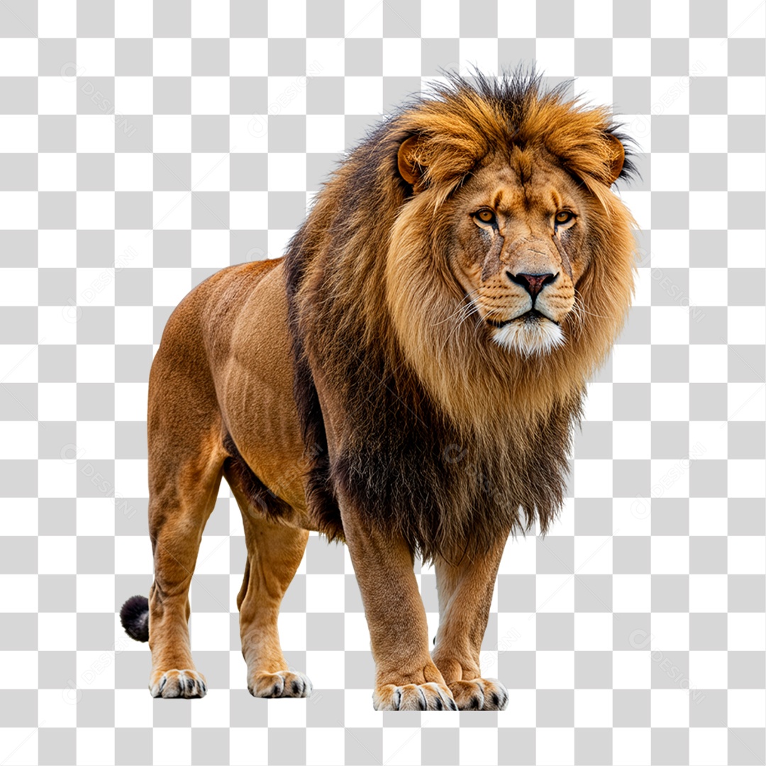 Leão Adulto PNG Transparente