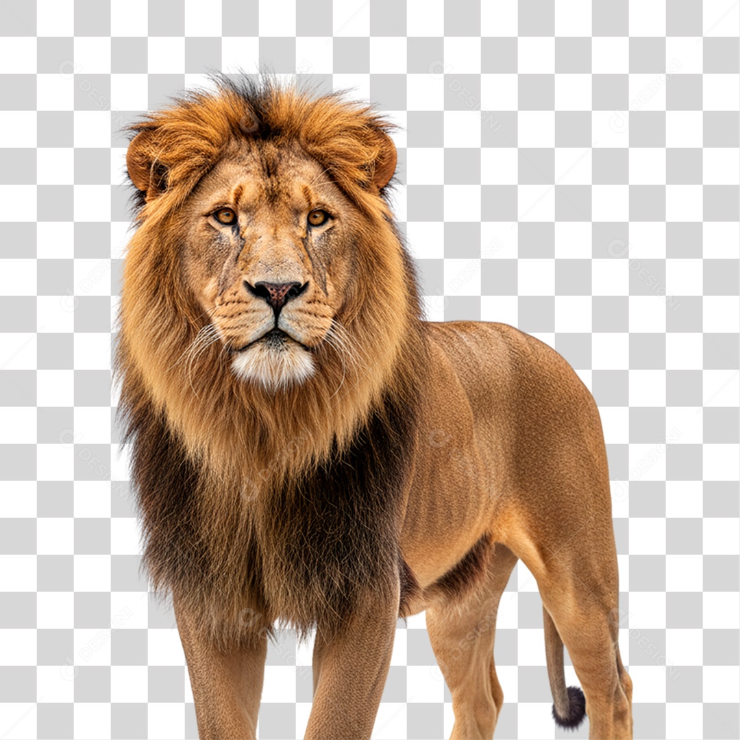 Leão Adulto PNG Transparente