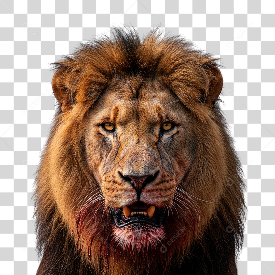 Leão Adulto PNG Transparente