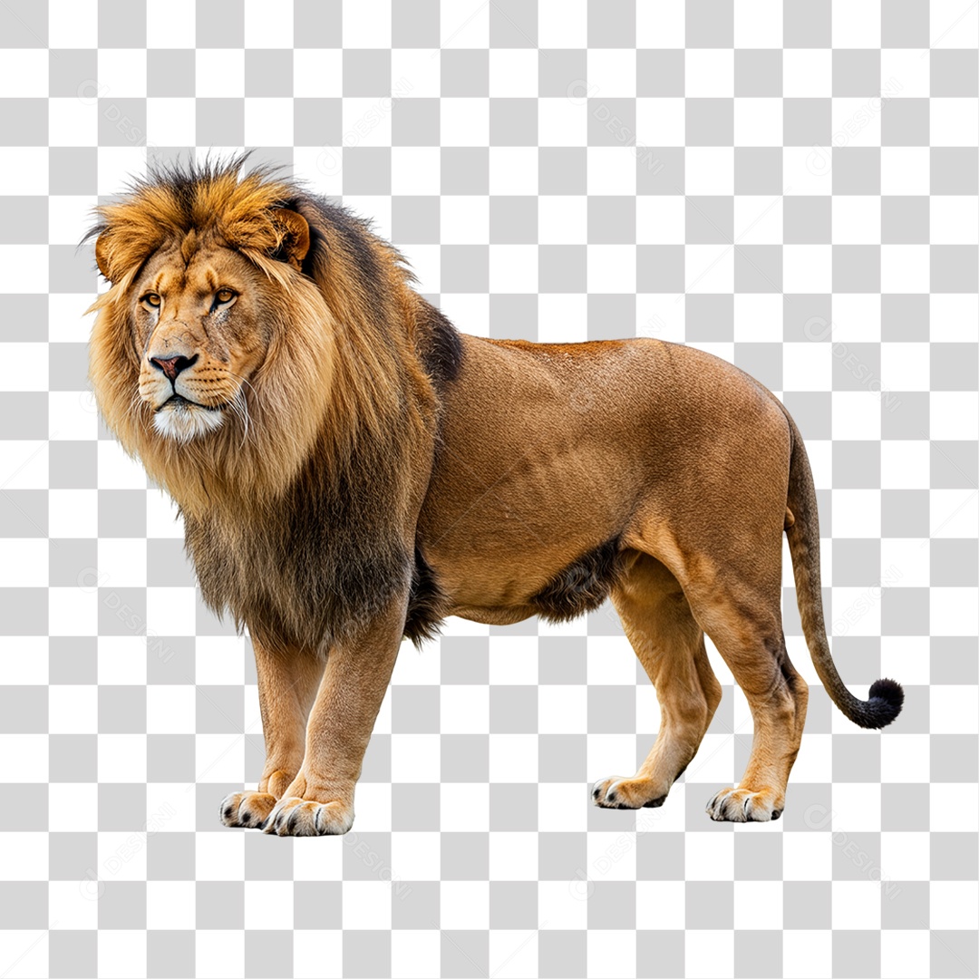 Leão Adulto PNG Transparente