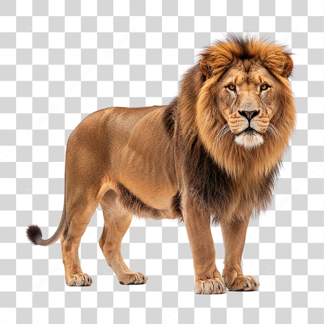 Leão Adulto PNG Transparente