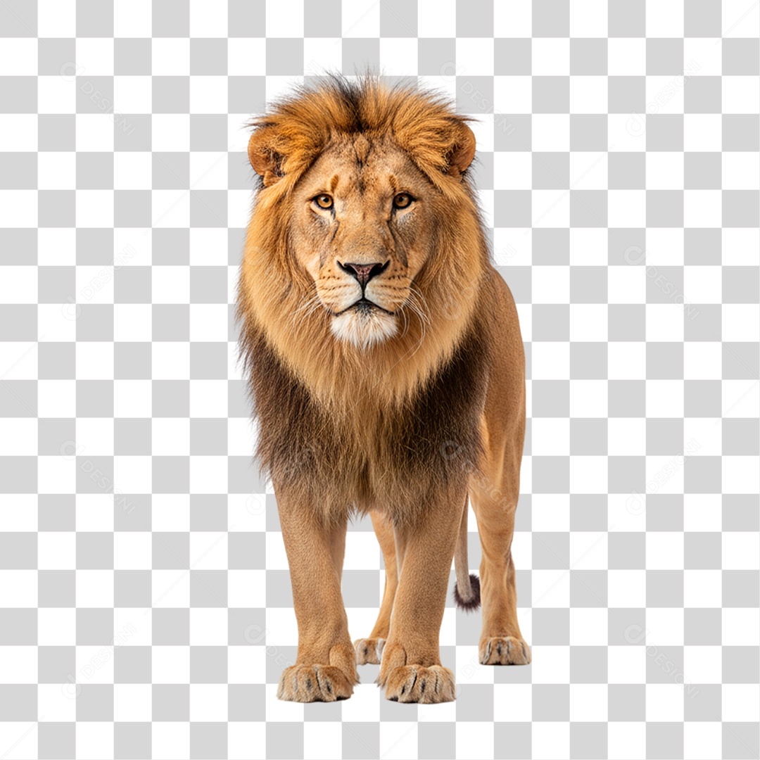 Leão Adulto PNG Transparente