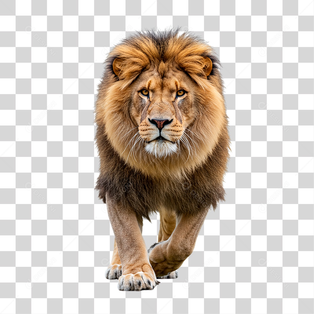 Leão Adulto PNG Transparente