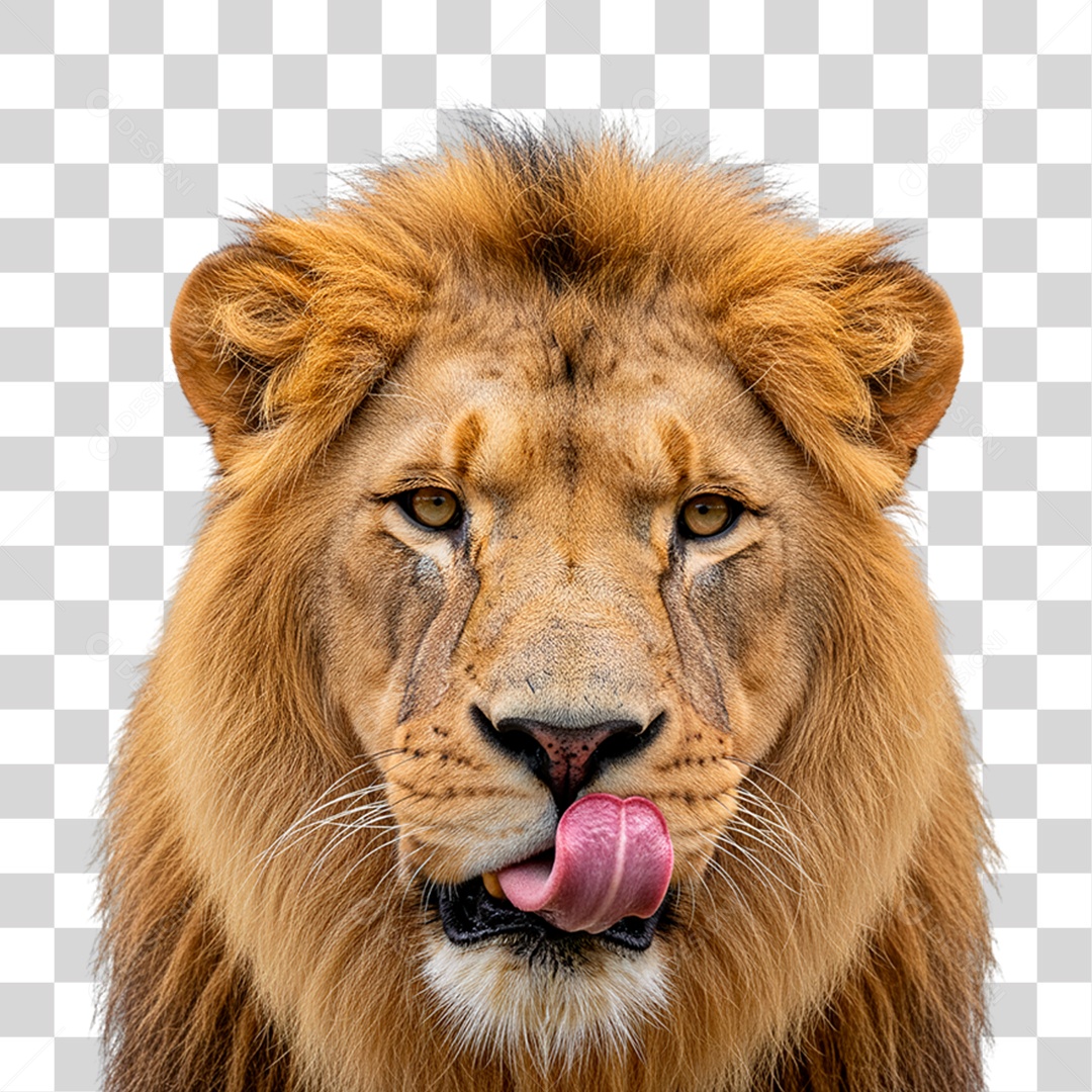 Leão Adulto PNG Transparente