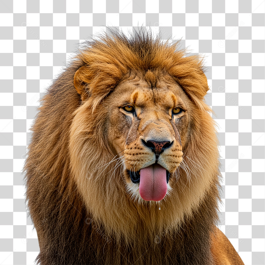 Leão Adulto PNG Transparente