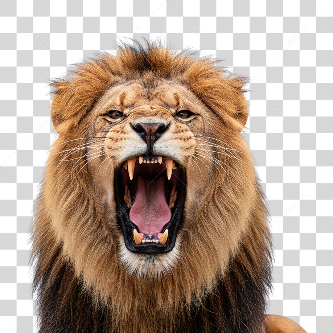 Leão Adulto PNG Transparente