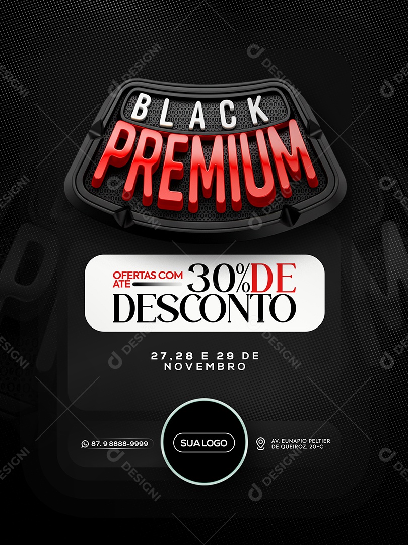 Black Friday Premium Social Media PSD Editável