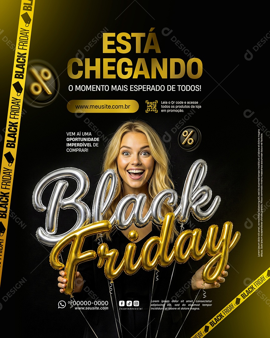 Black Friday Promoções Social Media PSD Editável