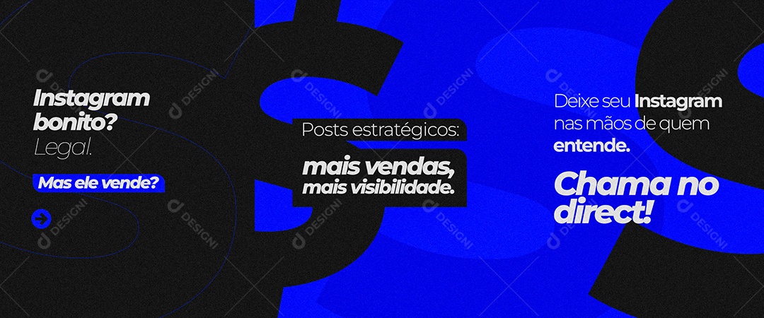 Agência de Marketing Digital Posts Estratégicos PSD Editável