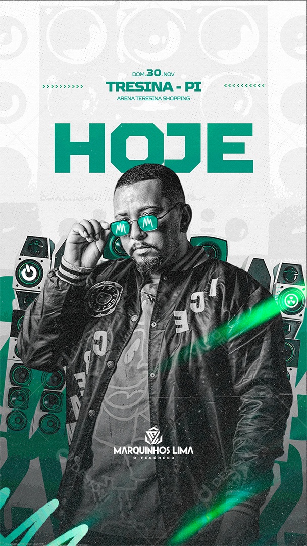 Story Flyer Evento Hoje Social Media PSD Editável