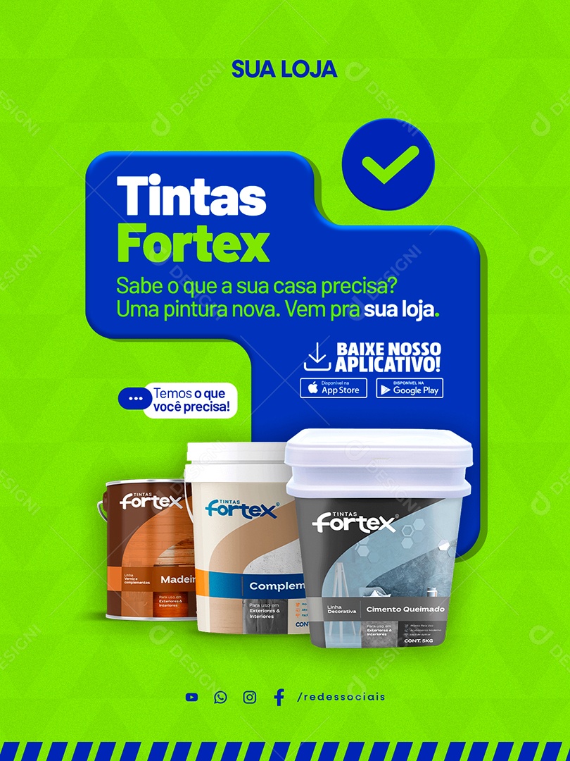 Social Media Loja De Tintas Social Media PSD Editável