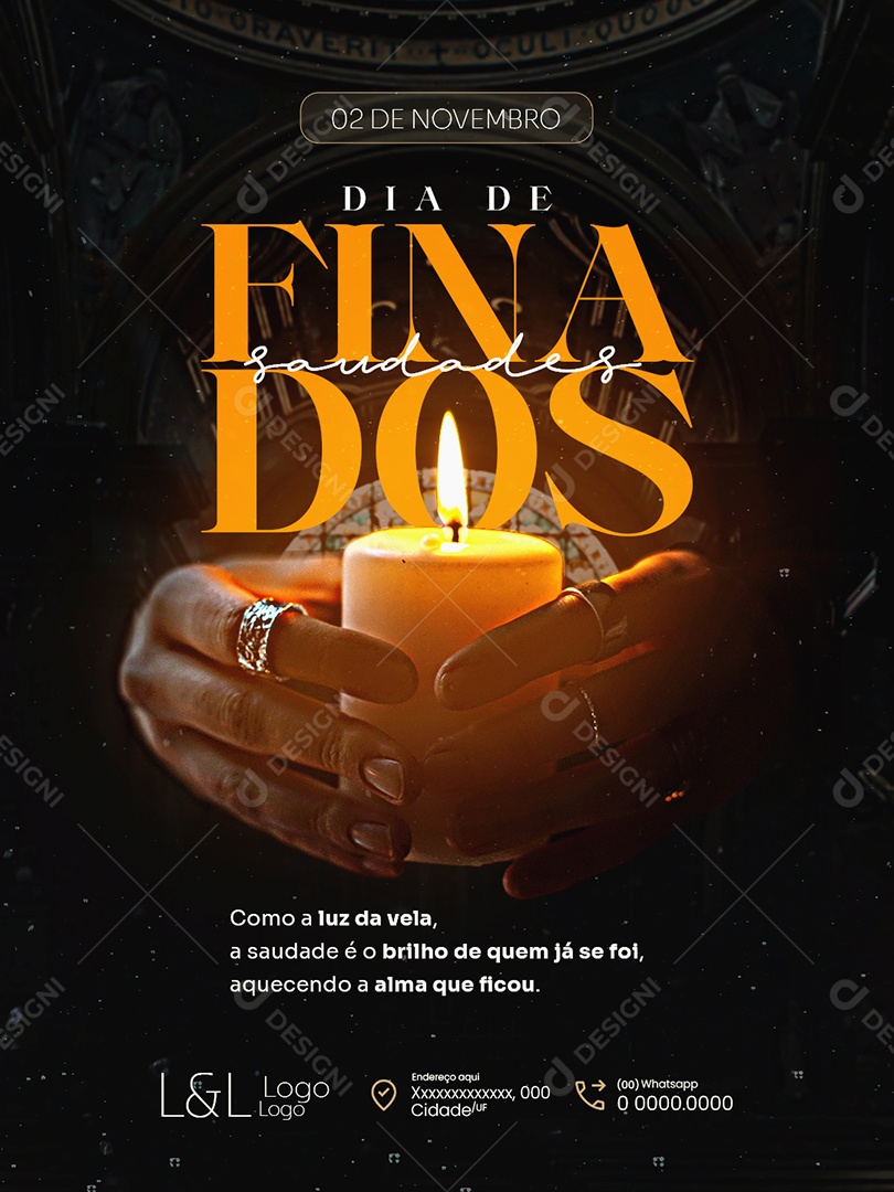 Social Media Dia De Finados 02 De Novembro Social Media PSD Editável
