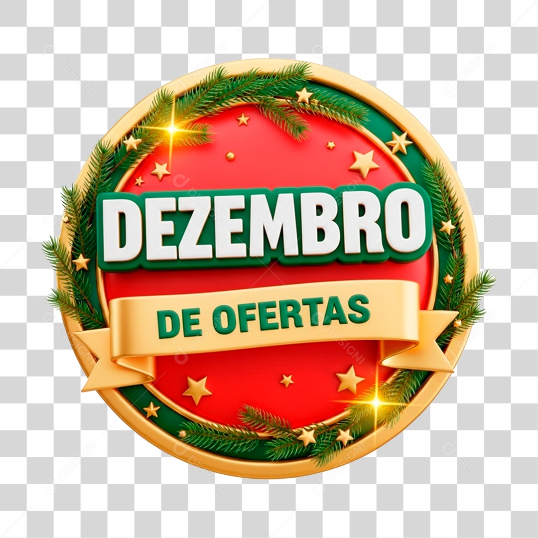 3D December Offer Seal - Transparent PNG