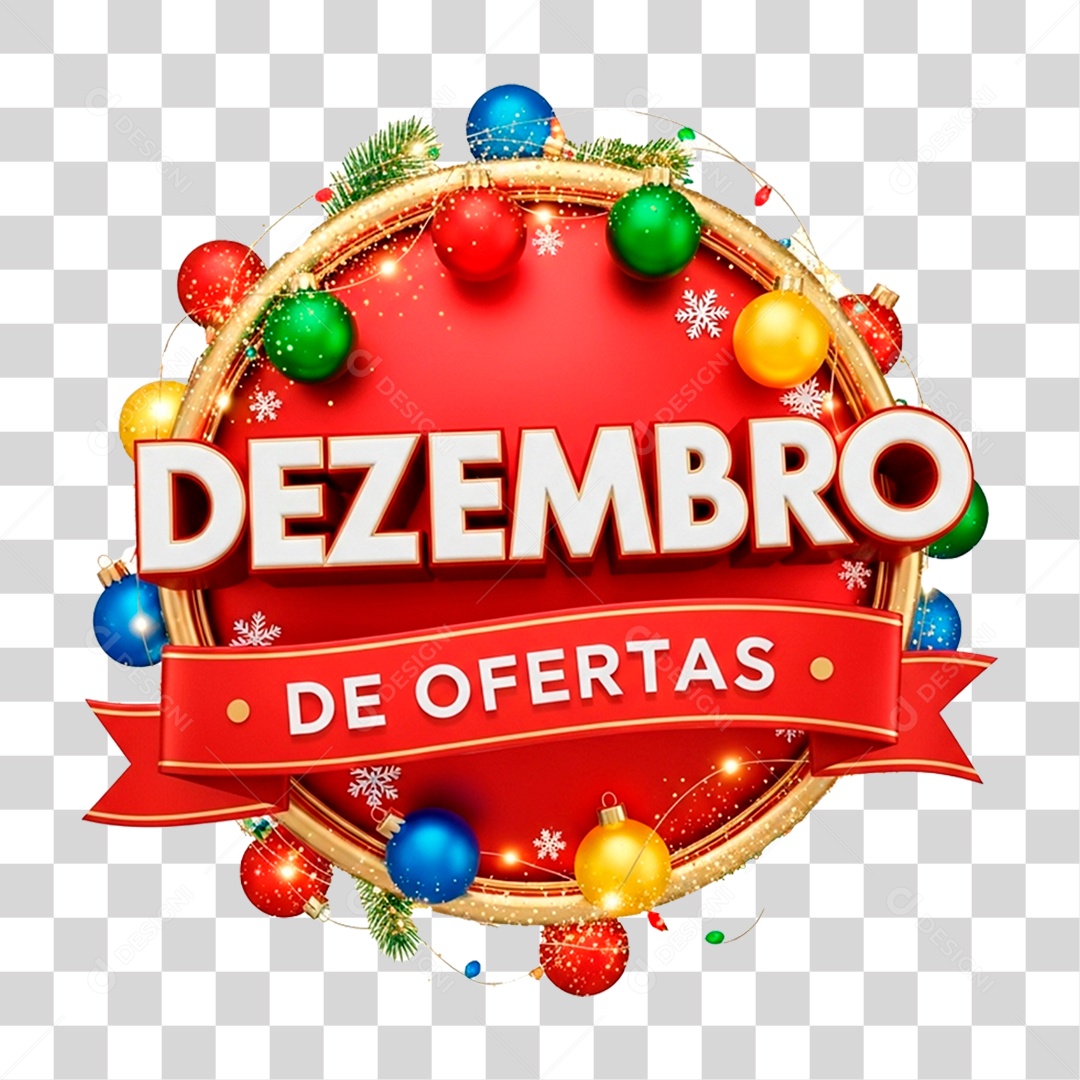 3D December Offer Seal - Transparent PNG