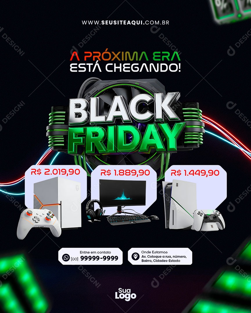 Feed Black Friday a Próxima Era Social Media PSD Editável