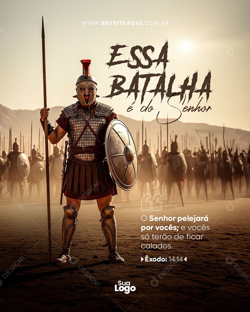 Feed Livro Exôdo Essa Batlha Social Media PSD Editável