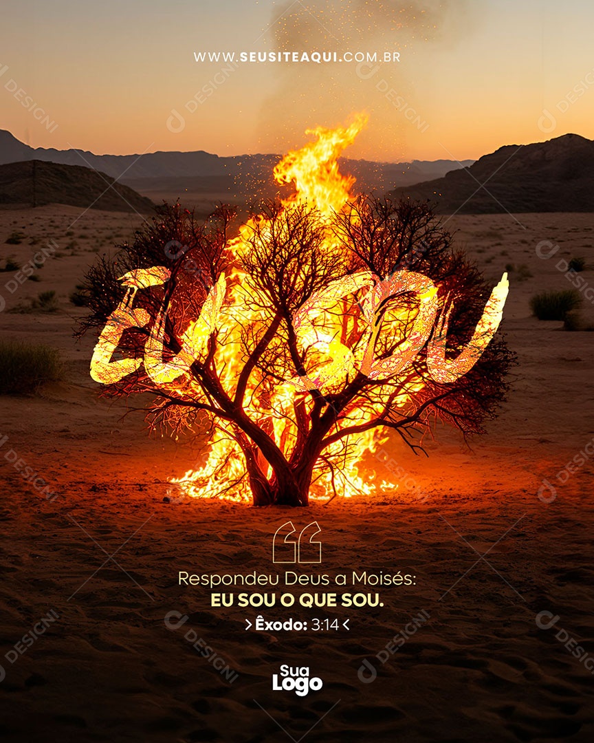 Feed Livro Exôdo Social Media PSD Editável