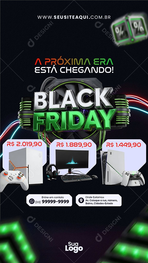 Story Black Friday a Próxima Era Social Media PSD Editável