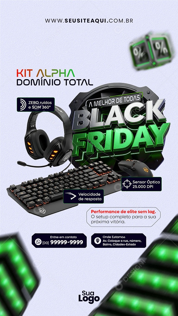 Story Black Friday Kit Alpha Social Media PSD Editável