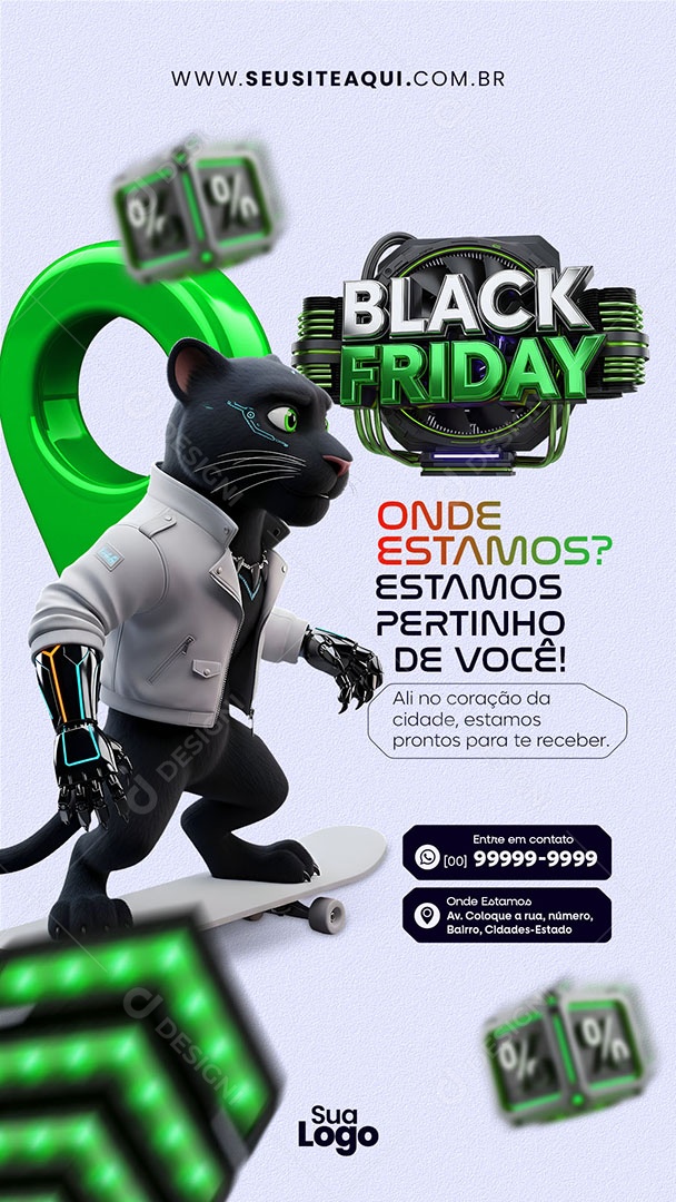 Story Black Friday Onde Estamos Social Media PSD Editável