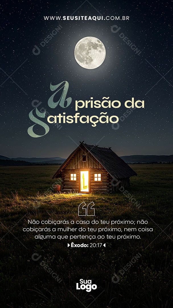 Story Livro Exôdo a Prisão da Satisfação Social Media PSD Editável