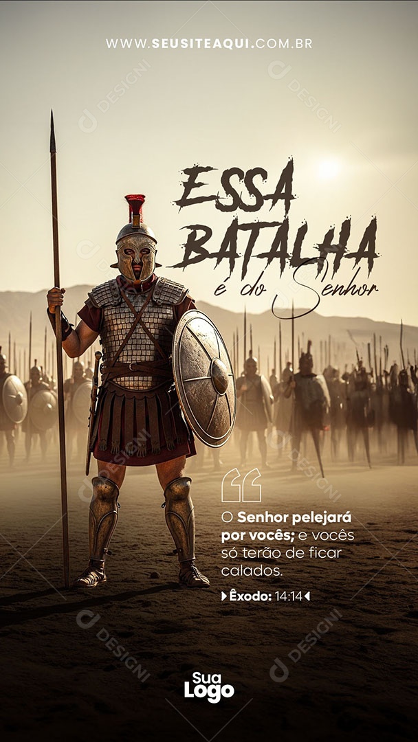 Story Livro Exôdo Essa Batlha Social Media PSD Editável