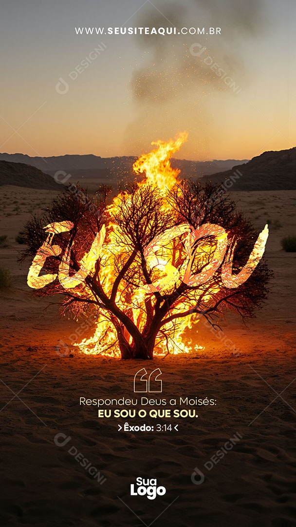 Story Livro Exôdo Social Media PSD Editável