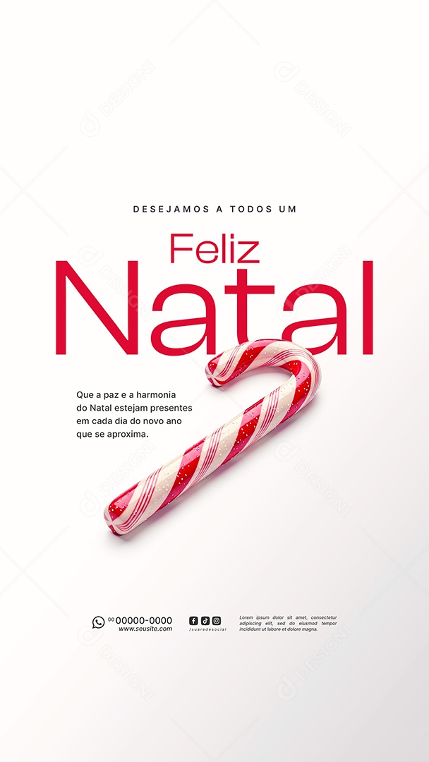 Story Feliz Natal 25 de Dezembro Social Media PSD Editável