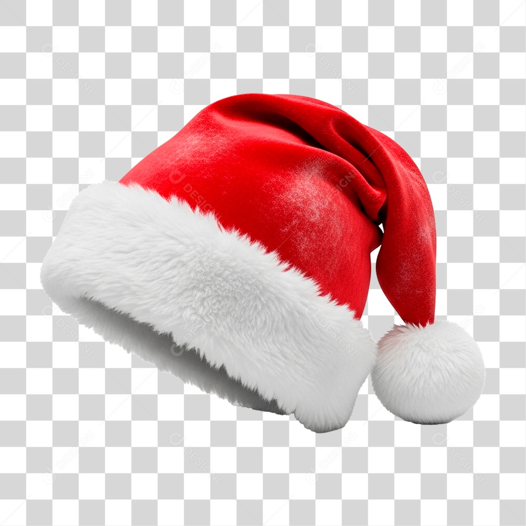 Gorro de Papai Noel PNG Transparente
