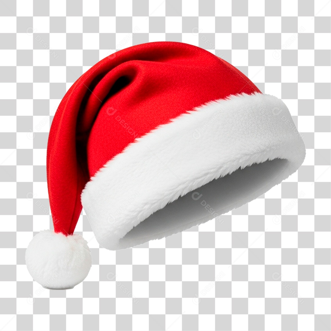Gorro de Papai Noel PNG Transparente