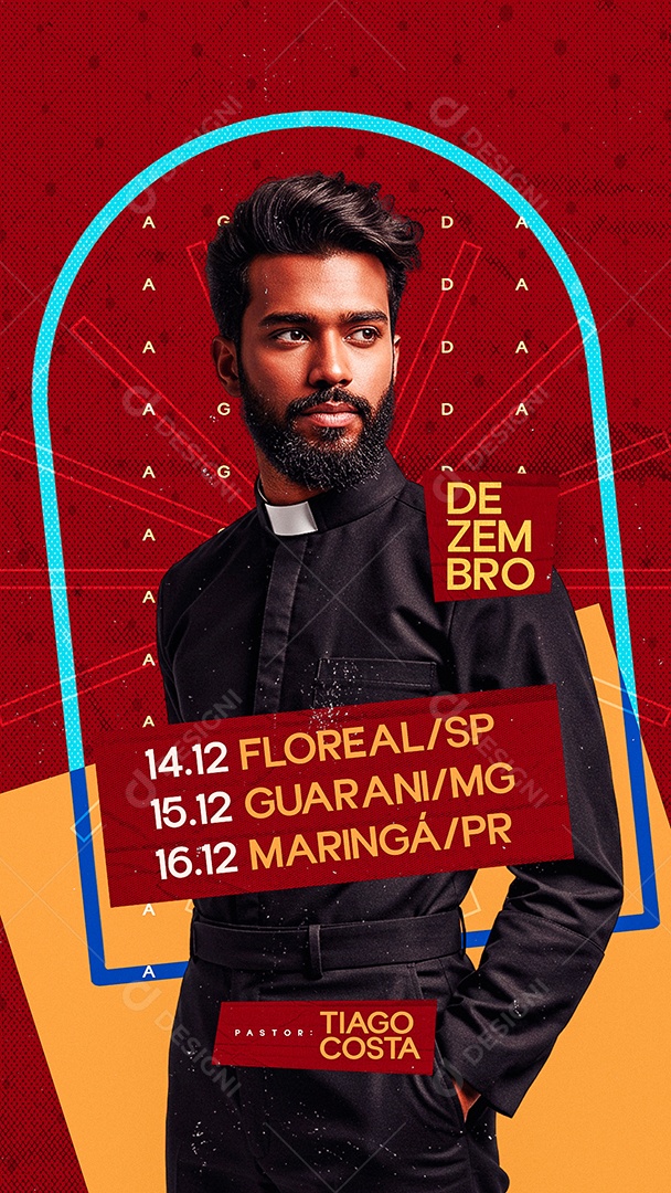 Story Flyer Gospel Dezembro Social Media PSD Editável