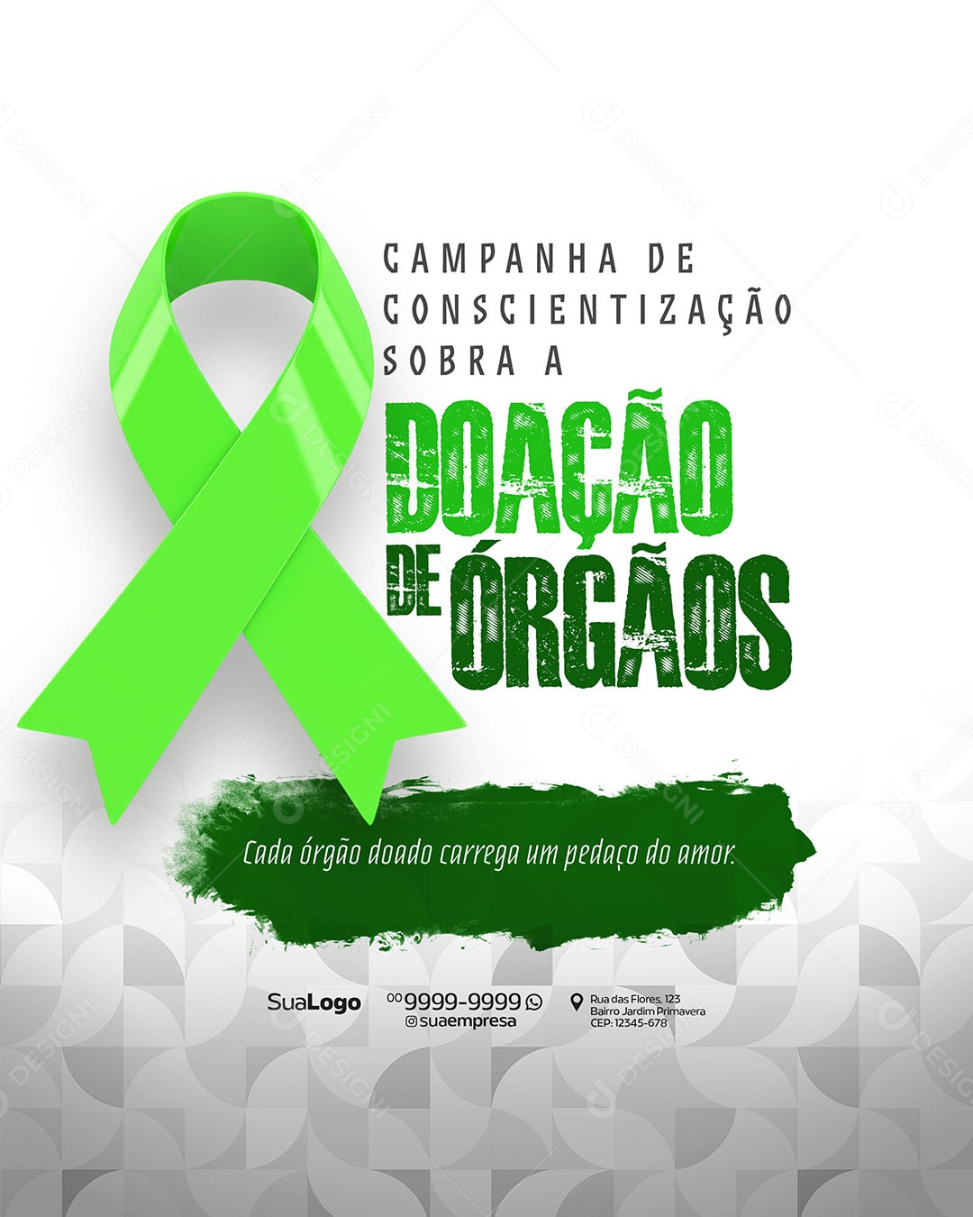 Campanha sobre a Doação de Orgão Social Media PSD Editável