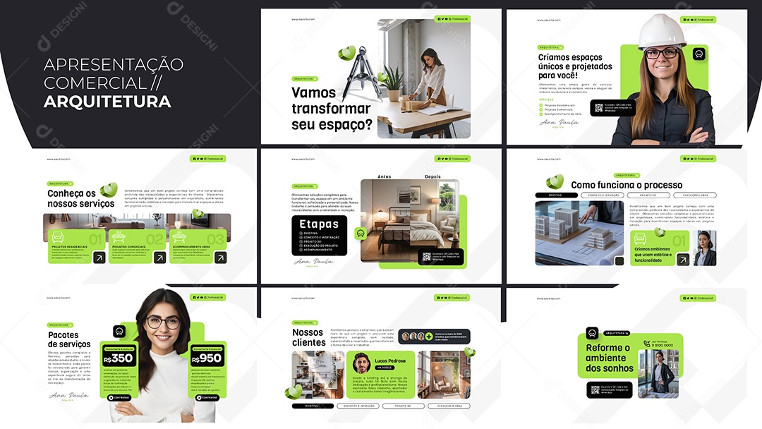 Apresentação Comercial Arquitetura PSD Editável