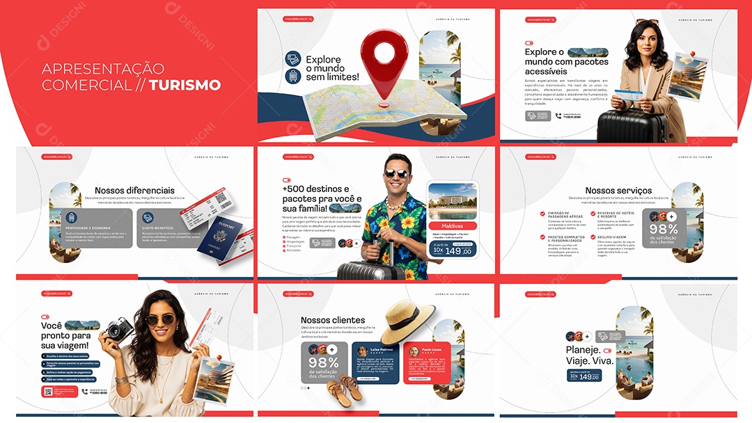 Apresentação Comercial Turismo PSD Editável