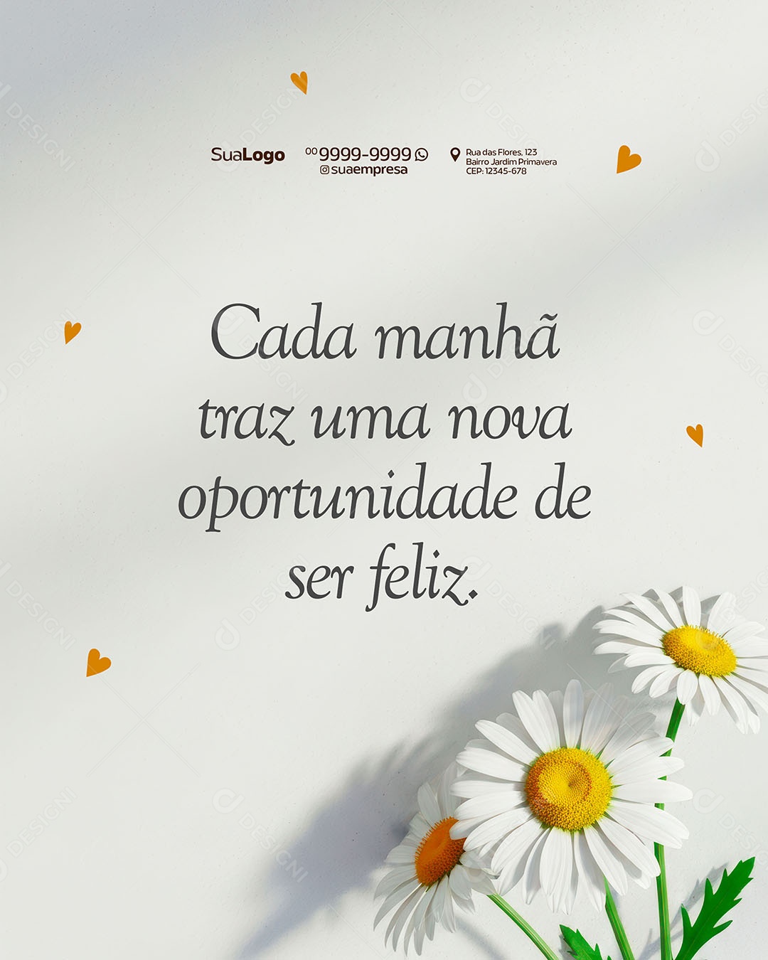 Social Media Frase Motivacional PSD Editável