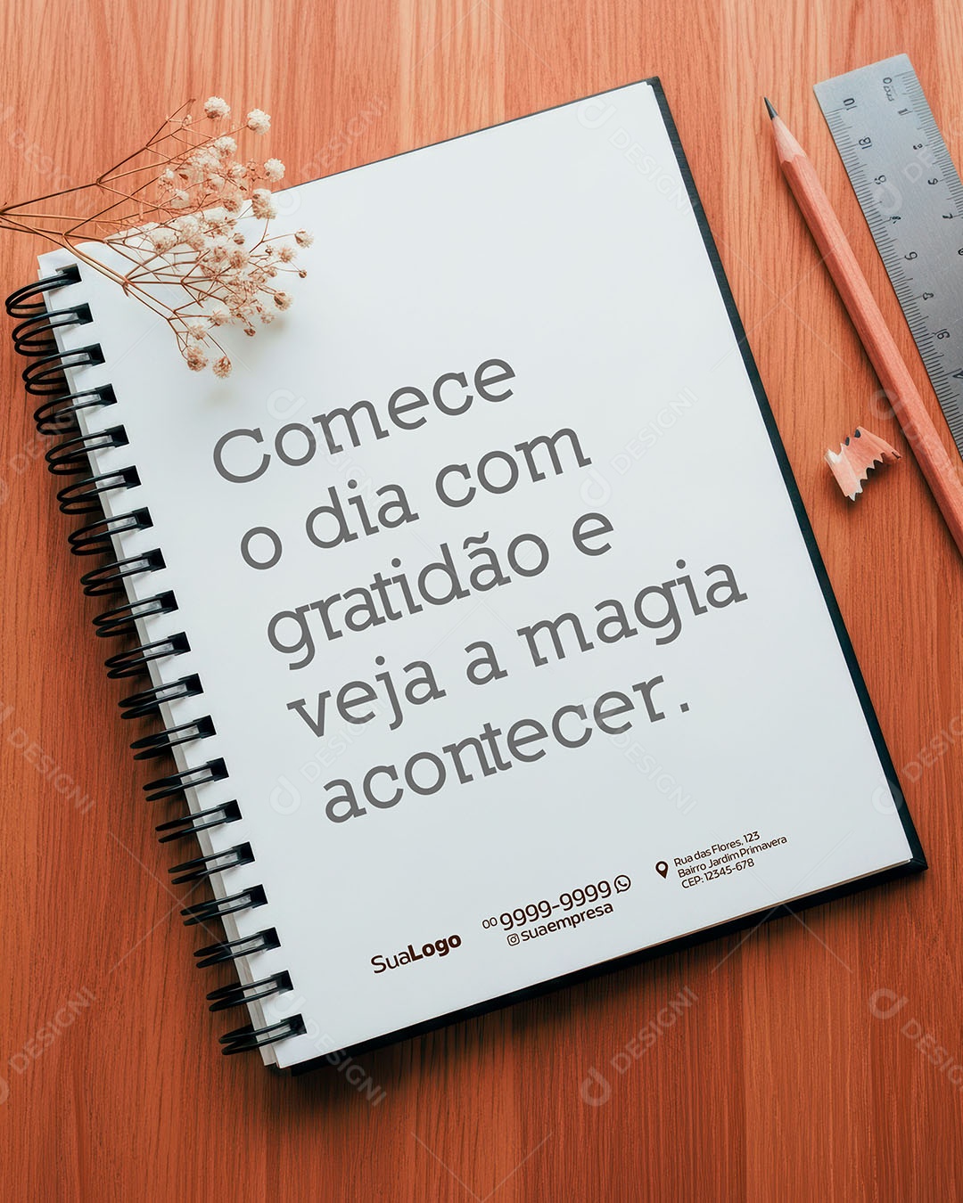 Social Media Frase Motivacional PSD Editável