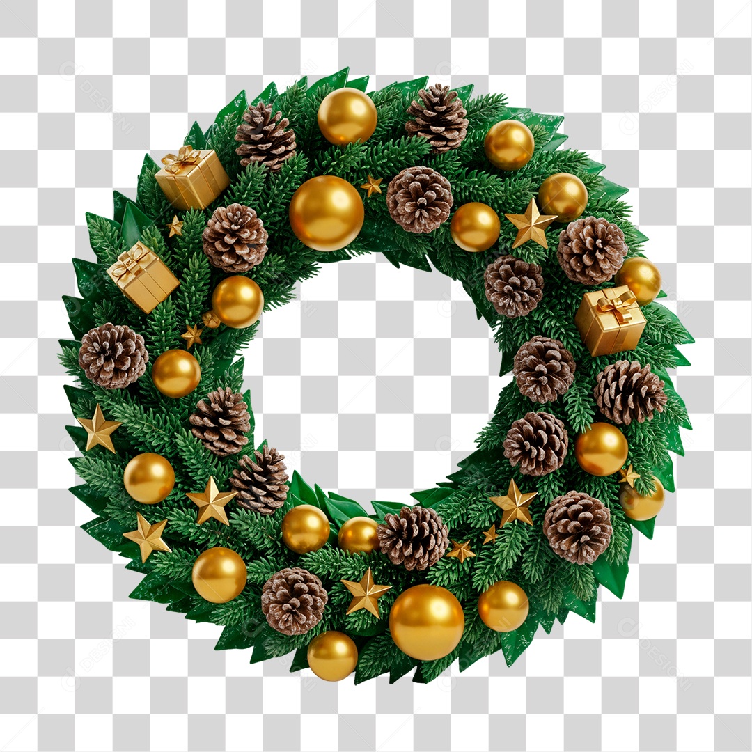 Guirlanda de Natal PNG Transparente