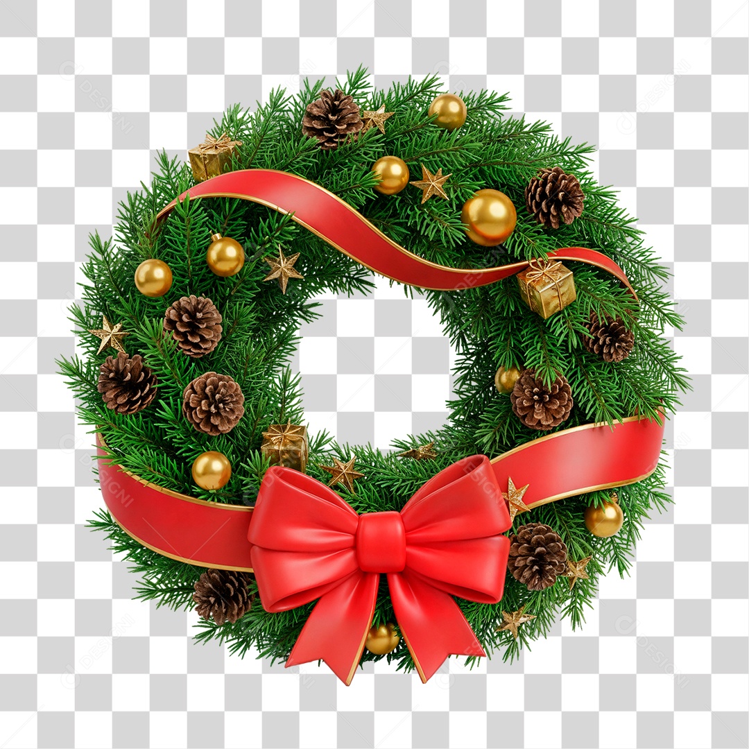 Guirlanda de Natal PNG Transparente