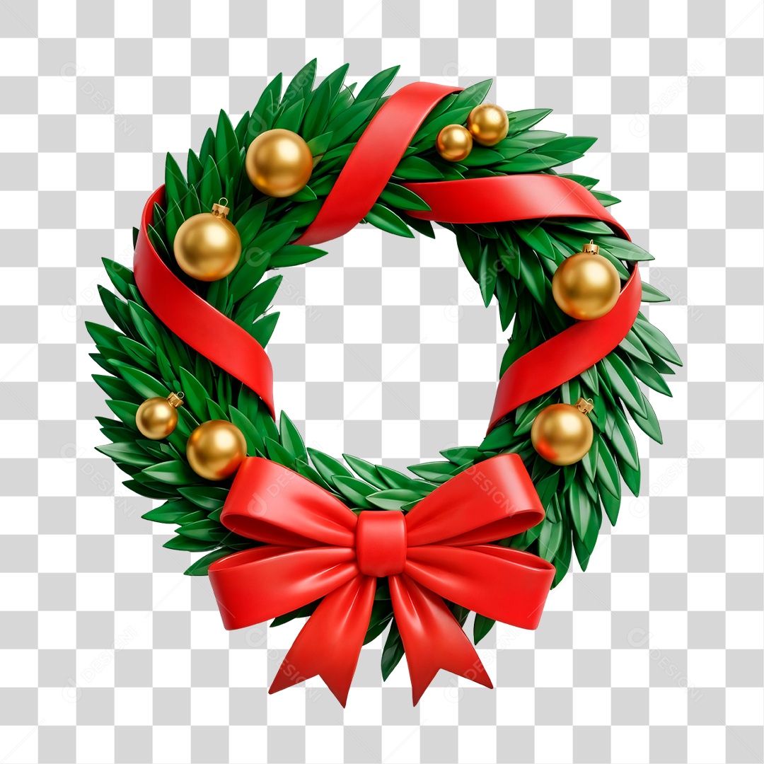 Guirlanda de Natal PNG Transparente
