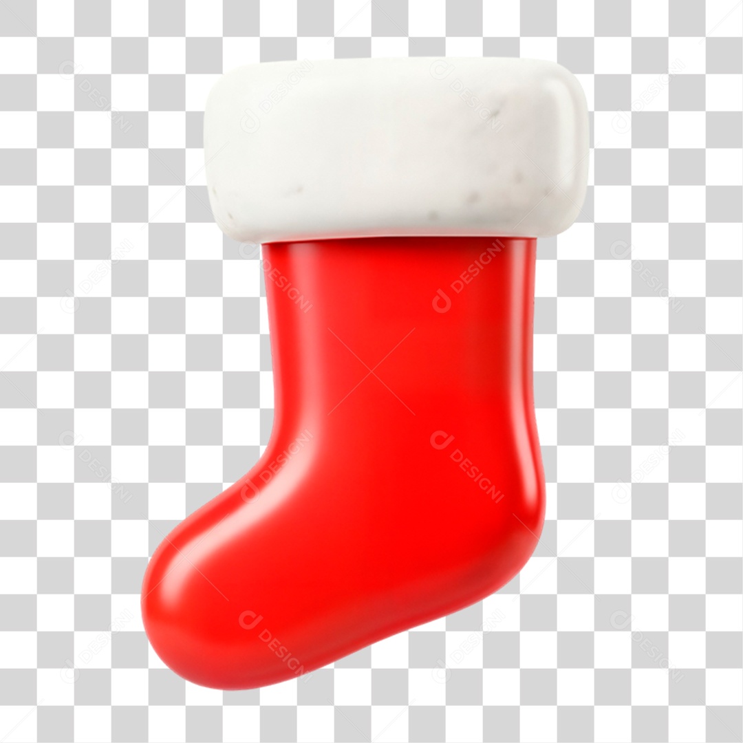 Meia de Natal PNG Transparente