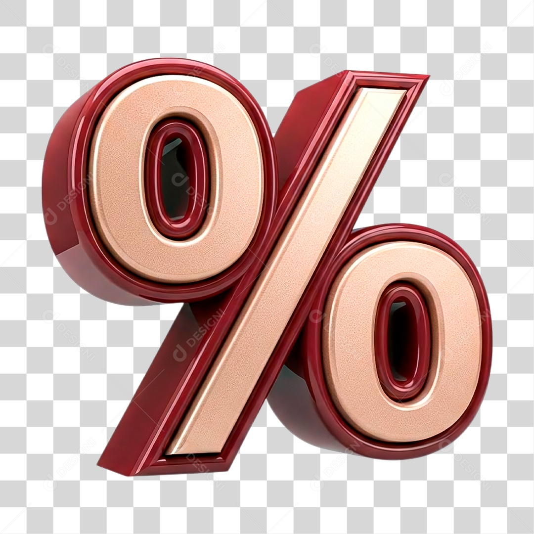 Ícone de Percentagem PNG Transparente