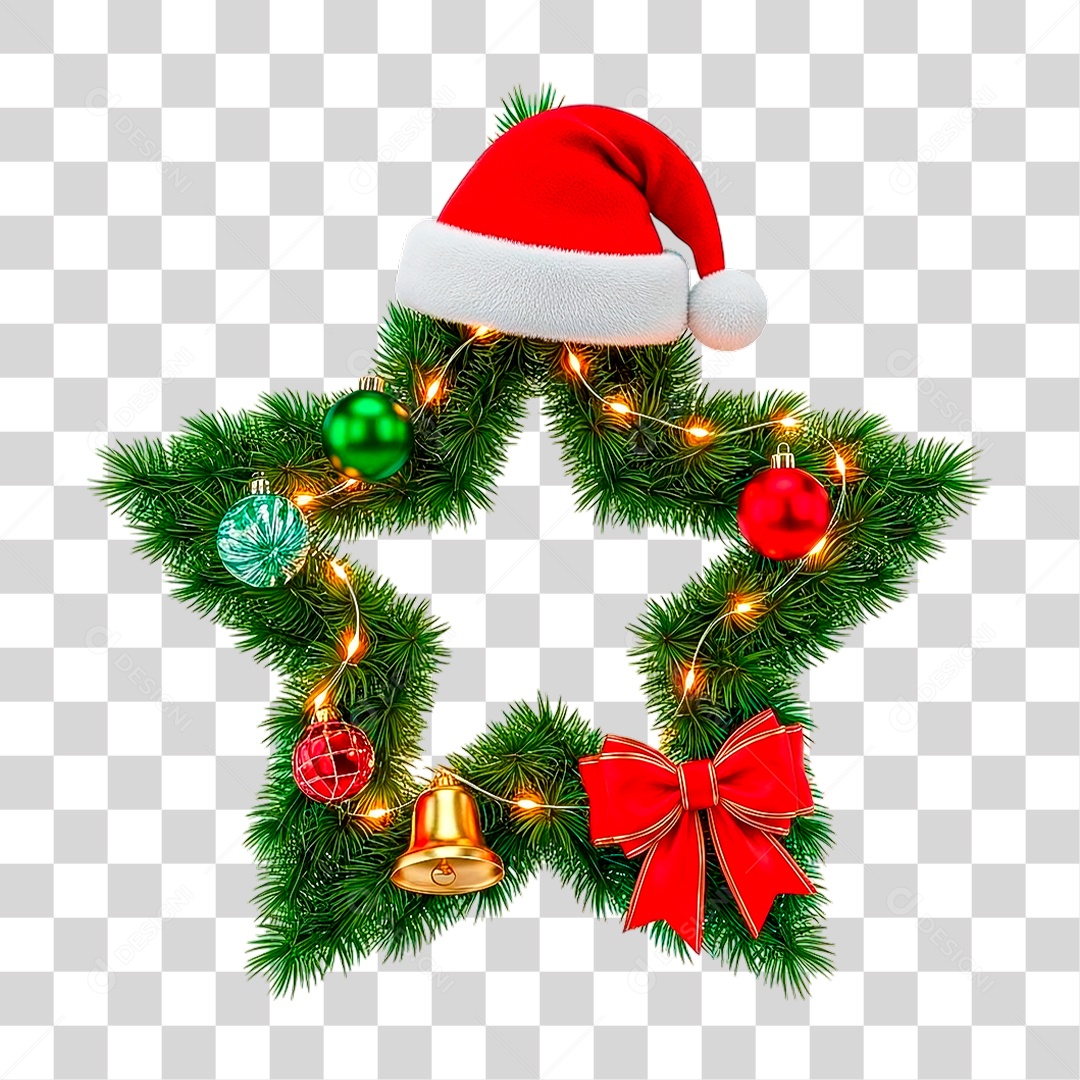 Estrela de Natal PNG Transparente