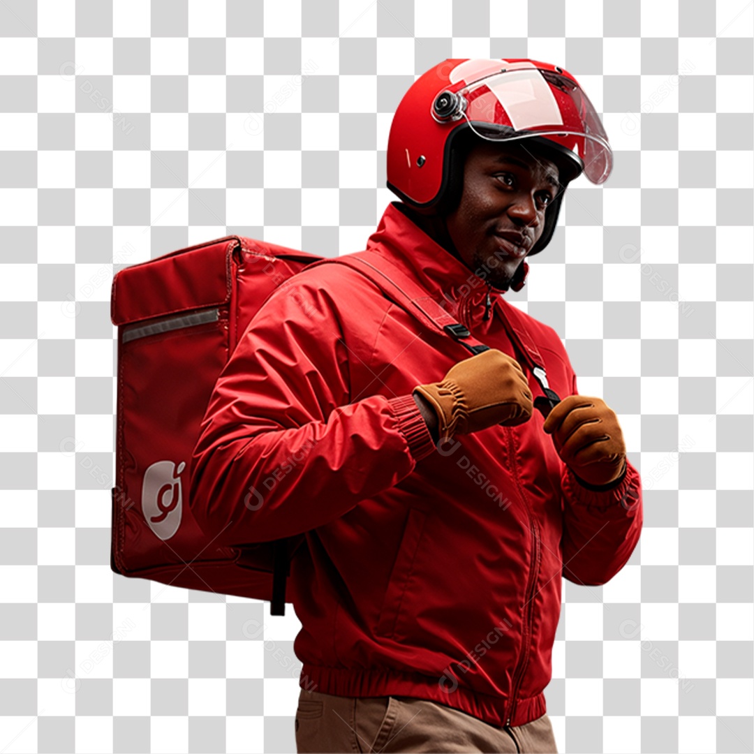 Entregador PNG Transparente