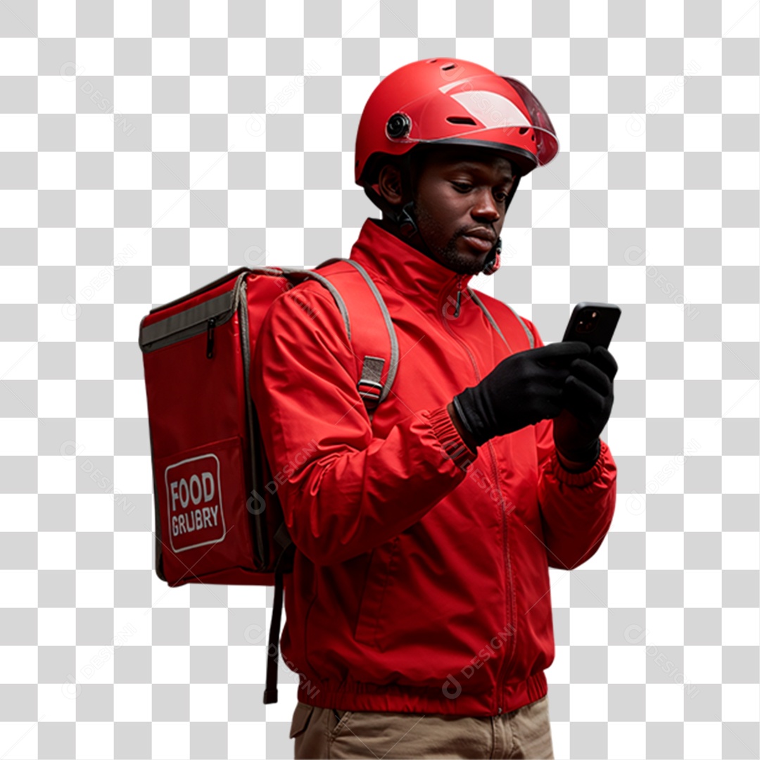 Entregador PNG Transparente