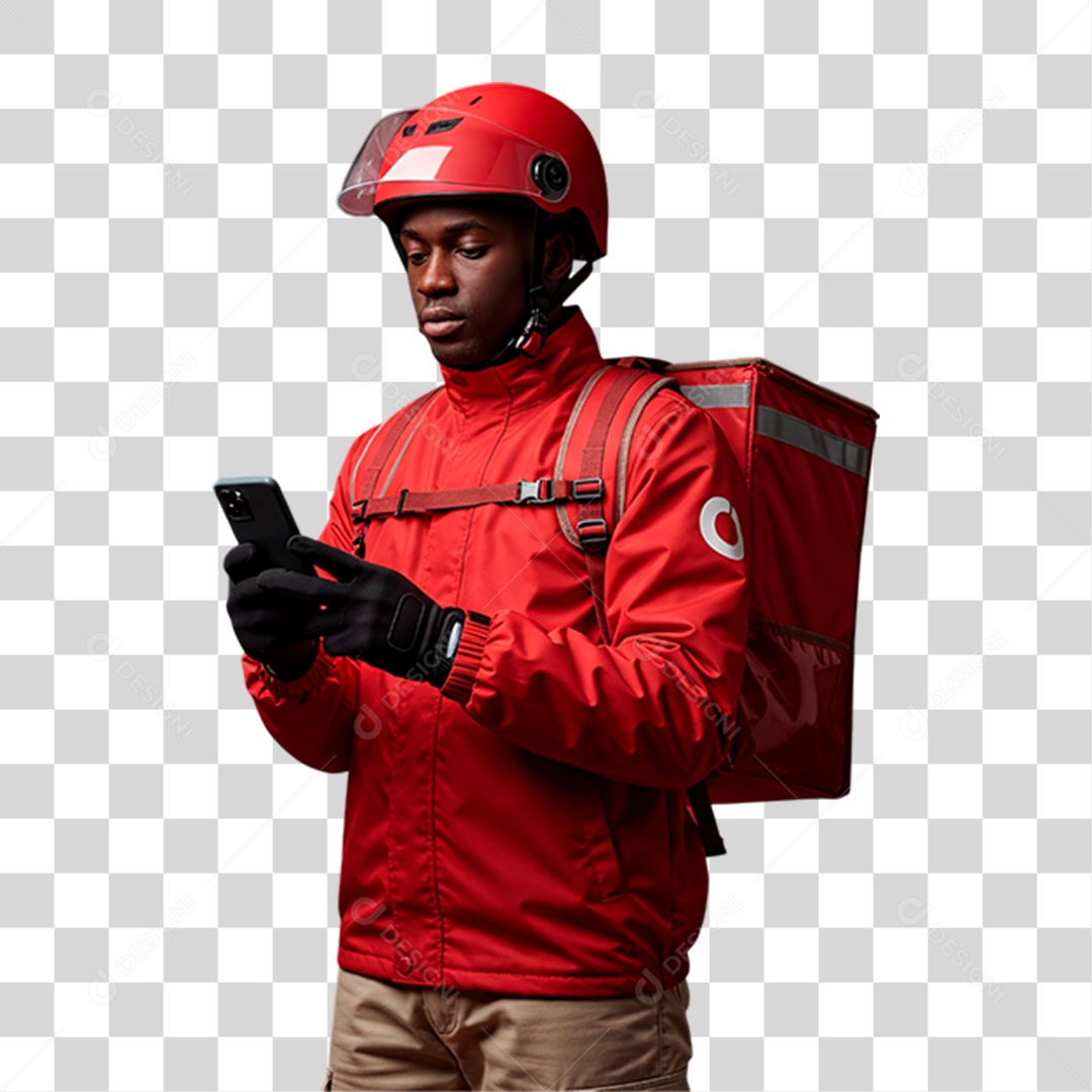 Entregador PNG Transparente