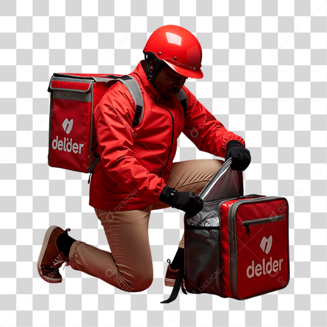 Entregador PNG Transparente